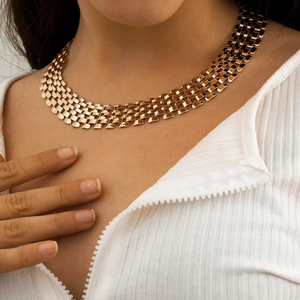 Exaggerated Cuban Chunky Thick Chain Necklace for Women High Quality