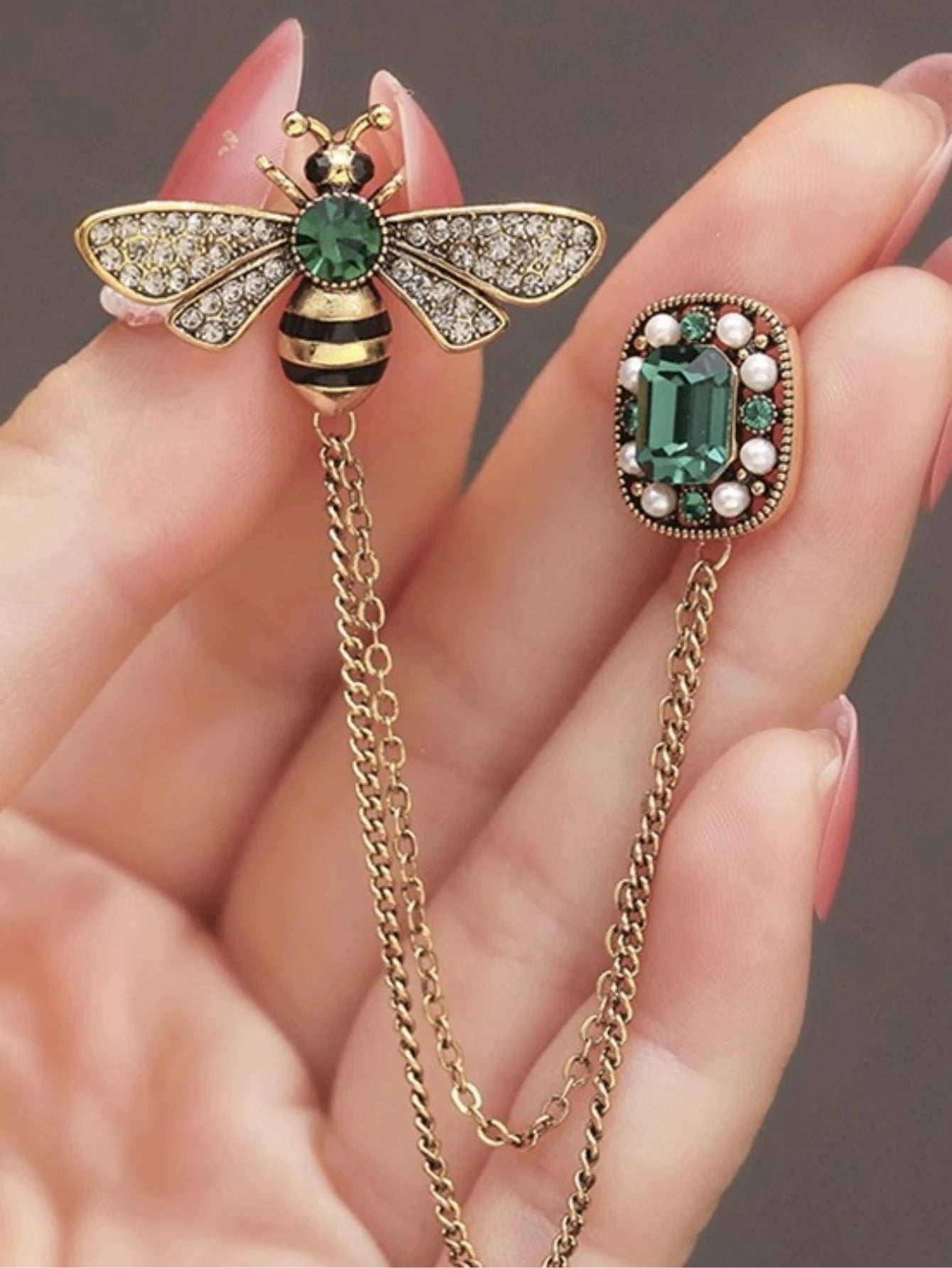 1 Piece Of Bee Crystal Tassel Women's