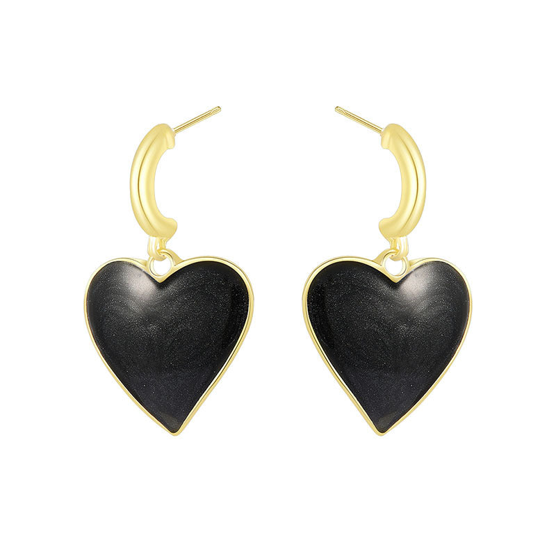 Simple Forest Gold Earrings With Diamonds