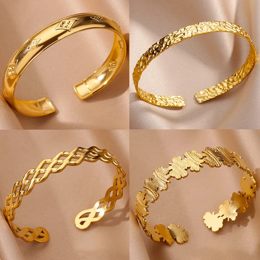 Steel Bangles Bracelets for Women