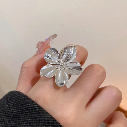 2PC Women's Fashion Trendy Stainless Steel Flower Earring