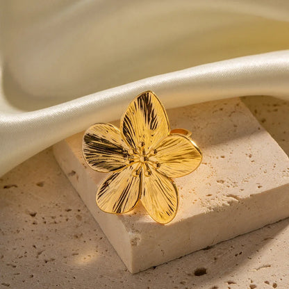 2PC Women's Fashion Trendy Stainless Steel Flower Earring