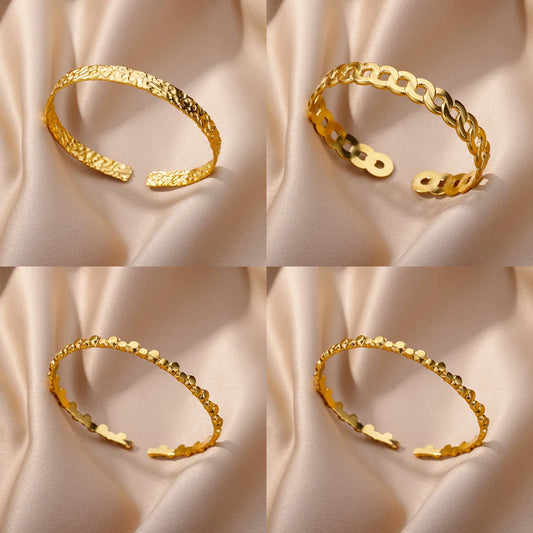 Gold Plated Bangle Bracelet for Women