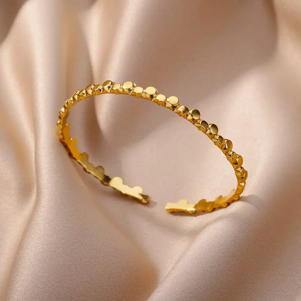 Gold Plated Bangle Bracelet for Women