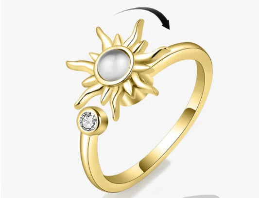 Anti Stress Anxiety Fidget Rings for Women Satinless Steel