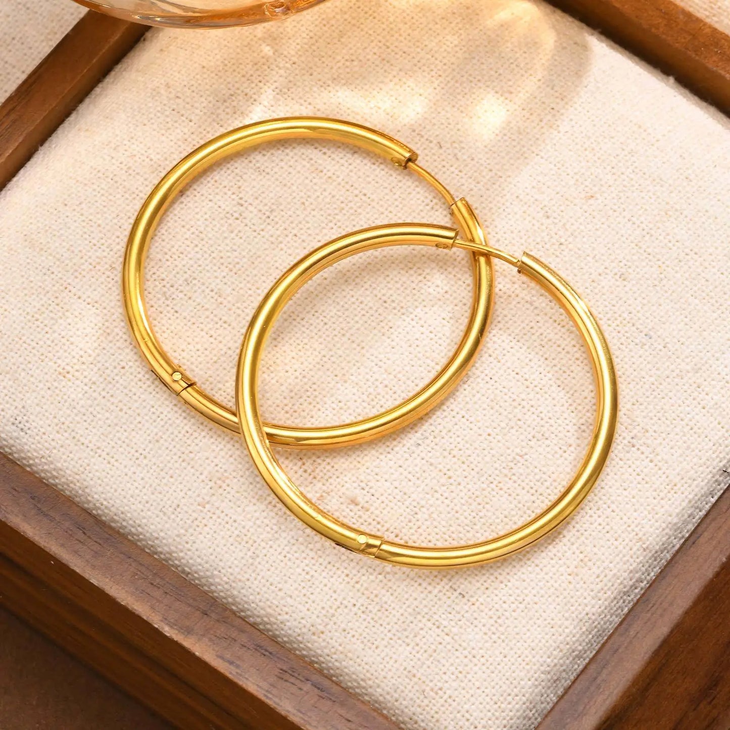 Minimalist Circle Hoop Earrings for Women