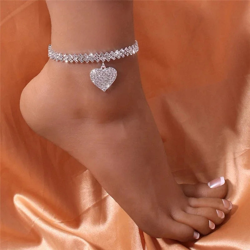 1 Women's Trendy Claw Chain Series Double Peach Heart
