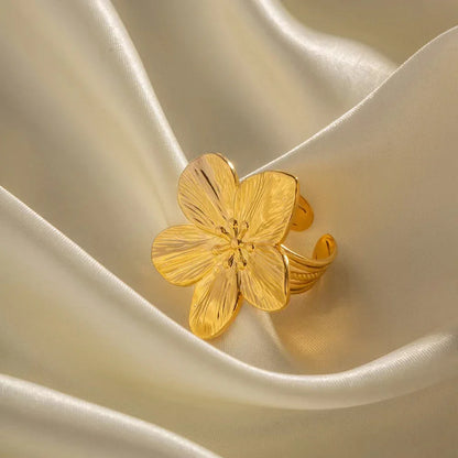 2PC Women's Fashion Trendy Stainless Steel Flower Earring