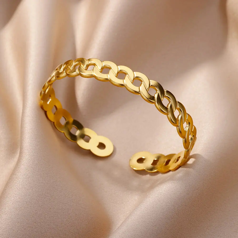 Gold Plated Bangle Bracelet for Women