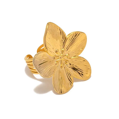 2PC Women's Fashion Trendy Stainless Steel Flower Earring