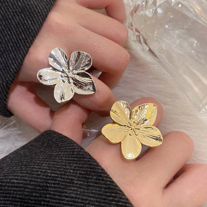 2PC Women's Fashion Trendy Stainless Steel Flower Earring